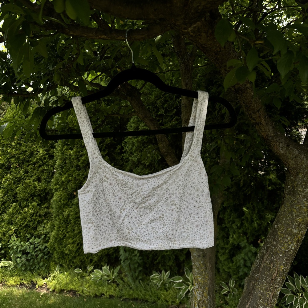 Wilfred Floral Cropped Tank Top